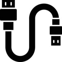 vector diseño USB cable icono estilo