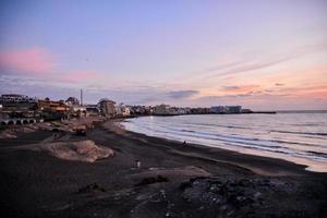 Sunset over the sea photo