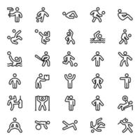 Outline icons for Pictograms. vector