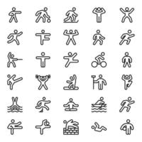 Outline icons for Pictograms. vector