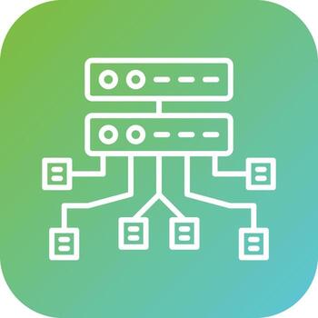 datos estructura vector icono estilo