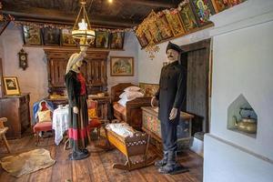 interior of a historic hut in an open-air museum photo