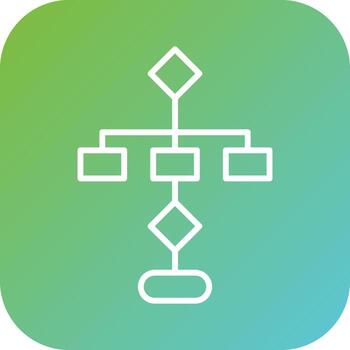 flujo de trabajo vector icono estilo