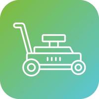 Lawn Mower Vector Icon Style