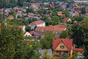 summer view of the small town of Dobczyce in Poland photo