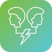 Conflicting Thoughts Vector Icon Style