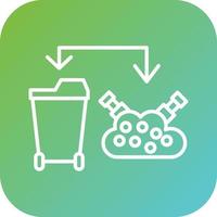 Waste Hierarchy Vector Icon Style
