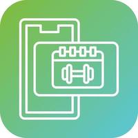 Workout Schedule Vector Icon Style