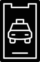 Vector Design Mobile Taxi Icon Style