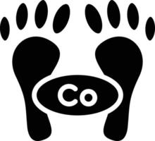 Carbon Footprint Vector Icon Style