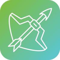 Bow Arrow Vector Icon Style