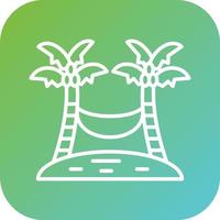 Hammock Vector Icon Style