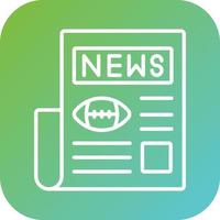 Sport News Vector Icon Style