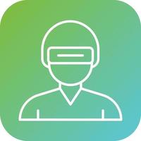 Virtual Reality Vector Icon Style