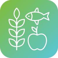 Locally Sourced Food Vector Icon Style