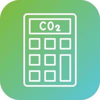Gas Emissions Calculato Vector Icon Style