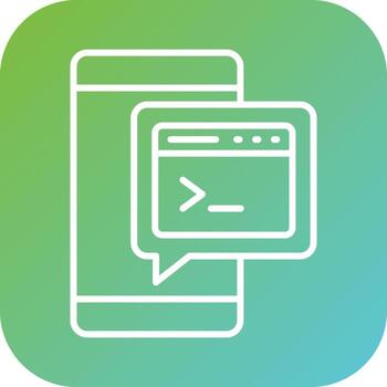 mando línea vector icono estilo