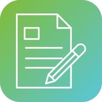 Content Writing Vector Icon Style