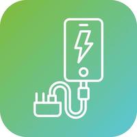 Smartphone Charger Vector Icon Style