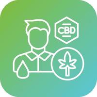 Cbd Oil Users Vector Icon Style