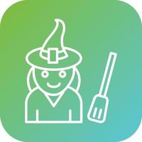 Witch Vector Icon Style