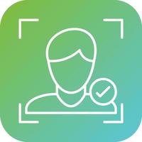 Face Detection Vector Icon Style