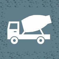 Cement Mixer Truck Vector Icon