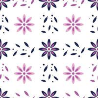 Summer bright seamless pattern with abstract geometric flowers vector