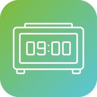 Digital Clock Vector Icon Style