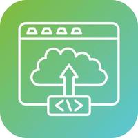 Code Deployment Vector Icon Style