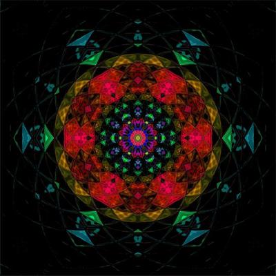 Geometric design, Mosaic of a vector kaleidoscope, abstract Mosaic Background, colorful Futuristic Background, geometric Triangular Pattern. Mosaic texture. Stained glass effect.
