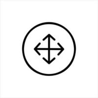 move in flat design style vector