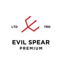 Evil hell logo icon design illustration vector