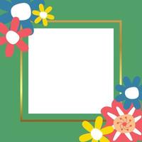 primavera antecedentes con floral decoración, con gratis espacio para texto. modelo para bandera, póster, social medios de comunicación, saludo tarjeta. vector