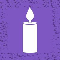 Lit Candle Vector Icon