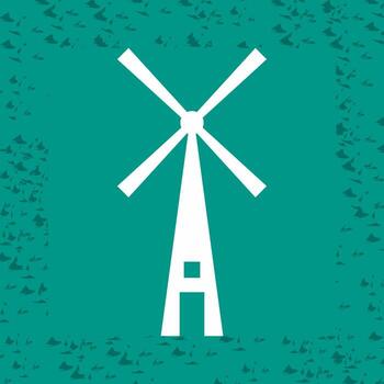 icono de vector de molino de viento