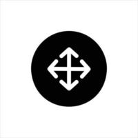 move in flat design style vector