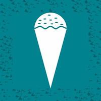 icono de vector de helado de cono