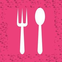 Spoon and Fork Vector Icon