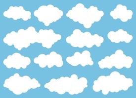 nube icono en plano estilo vector ilustración