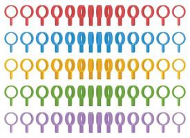 Location pointer pin icon vector set. GPS location pin