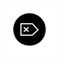 cancel in flat design style vector