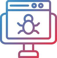 Vector Design Website Bug Icon Style