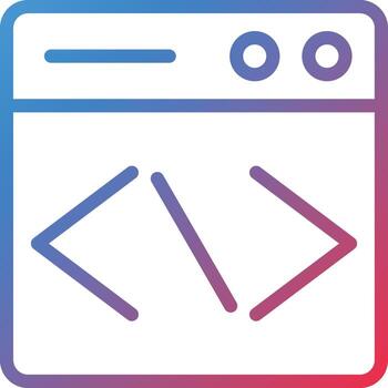 vector diseño sitio web codificación icono estilo