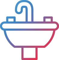 vector diseño lavabo icono estilo