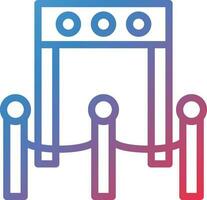 Vector Design Boarding Gate Icon Style
