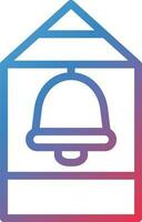 Vector Design Bell Tower Icon Style