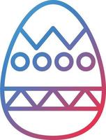 Vector Design Easter Egg Icon Style