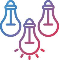 Vector Design Light Bulbs Icon Style