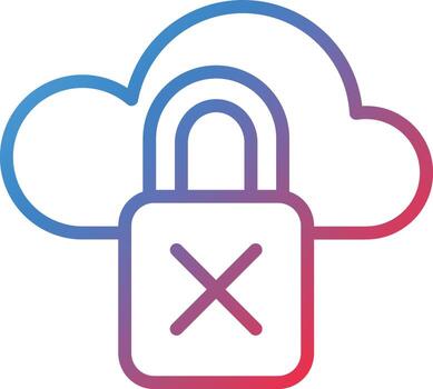 Vector Design Unsecure Icon Style